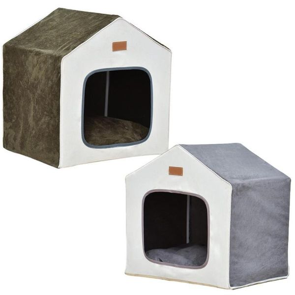 

kennels & pens pet house tent soft comfortable dog kennel for indoor outdoor removable semi-enclosed cat cattery supplies all seasons use