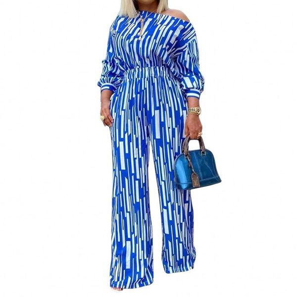

plus size tracksuits 2 piece set women suit long sleeve loose casual wide-leg pants two large fashion striped printed outfit, Black