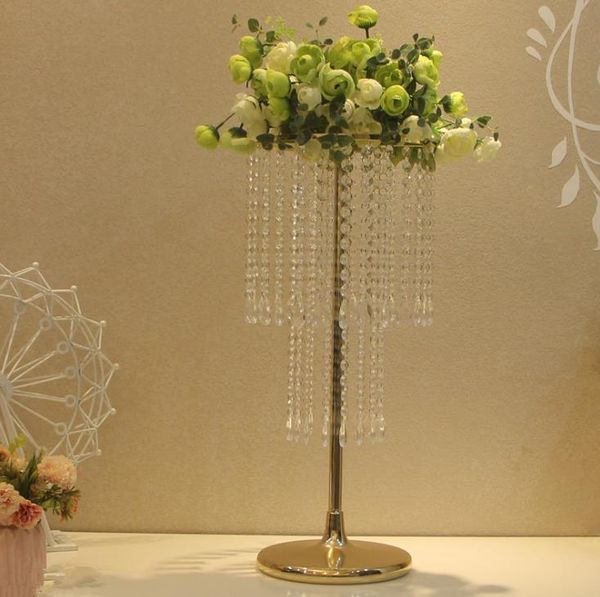 

10pcs acrylic crystal wedding flower ball holder 60cm table centerpiece vase stand candlestick decoration sn297 party