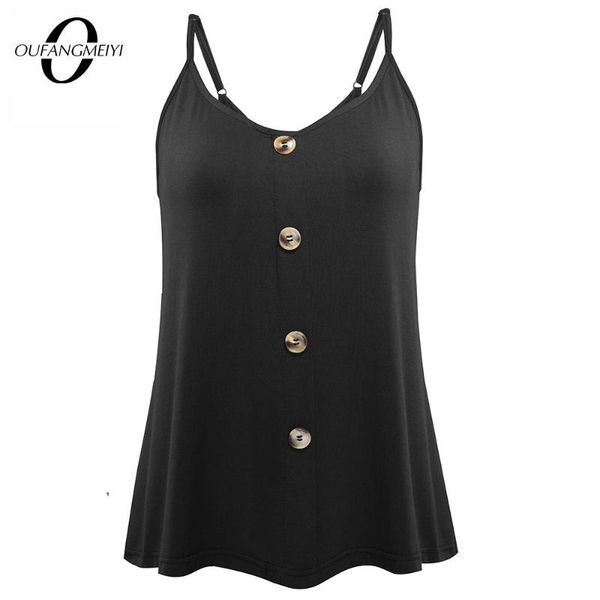 

women casual o neck sleeveless summer t shirt fashion female brief pure color buttons tees et063 women's t-shirt, White