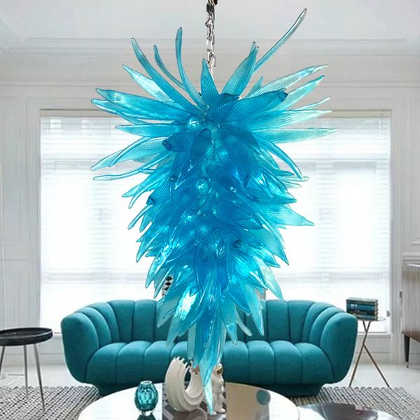 

art glass chandelier lamp led chandeliers pendant light for living room bar hanging lighting fixtures