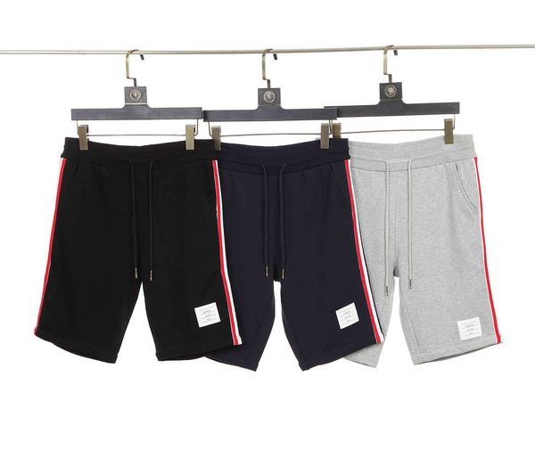 

fashionable shorts tb men's and women's casual pants, White;black