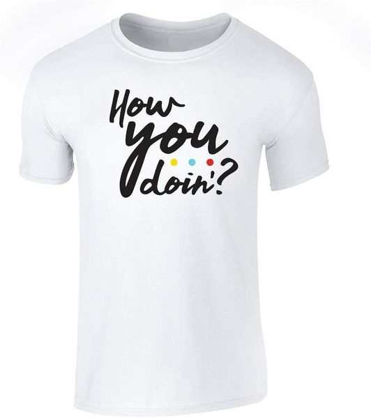 

friends t-shirt friends tv show quotes how you doin size s-5xl, White;black