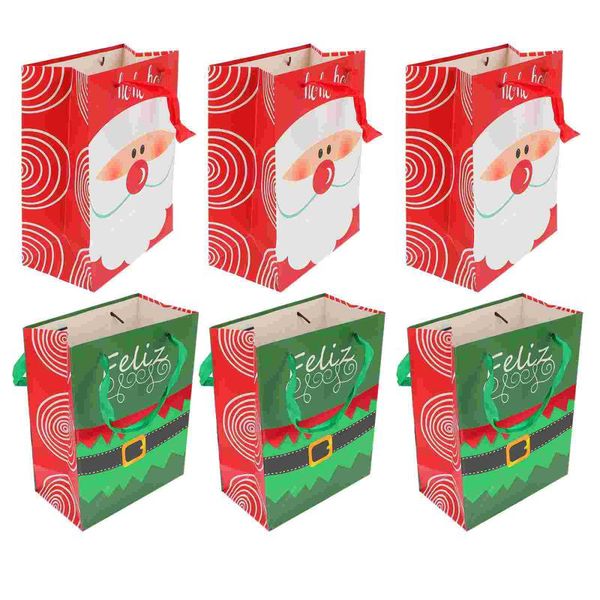 

gift wrap 20pcs christmas paper bag party packaging handle child favors