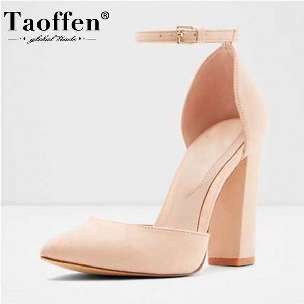 

dress shoes taoffen women pumps western style snakeskin pattern pointed toe party club dance female footwear size 35-43, Black