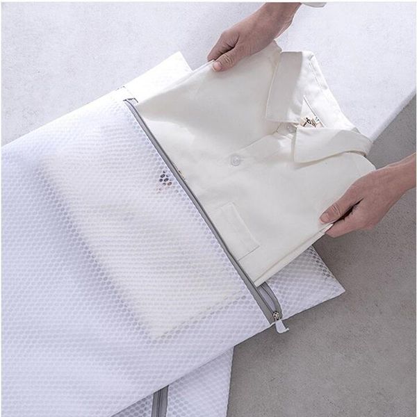 

laundry bags cellular mesh gray thickened bag household washing machine colthes care bra t-shirts sheets not deformed
