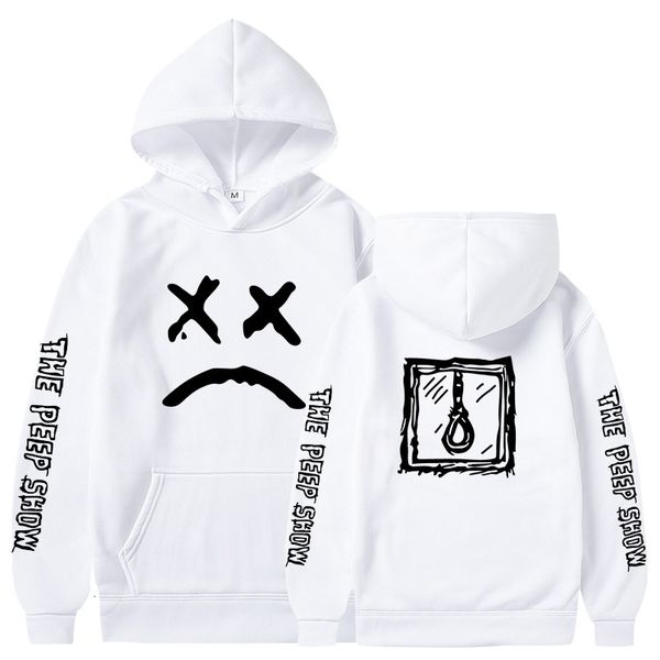 

mens designer t shirts new autumn and winter hoodie simple crying expression printing fashion casual sportswear punk couple wear long-sleeve, Black