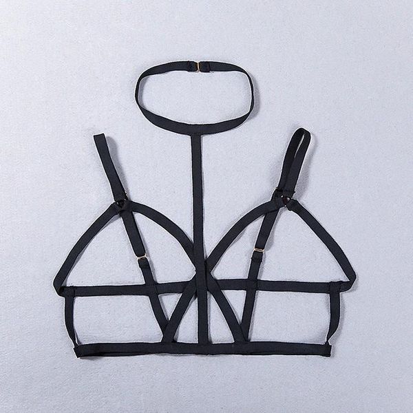 

women's tanks & camis elastic hollow out est arrival rayon short bandage crop top, White