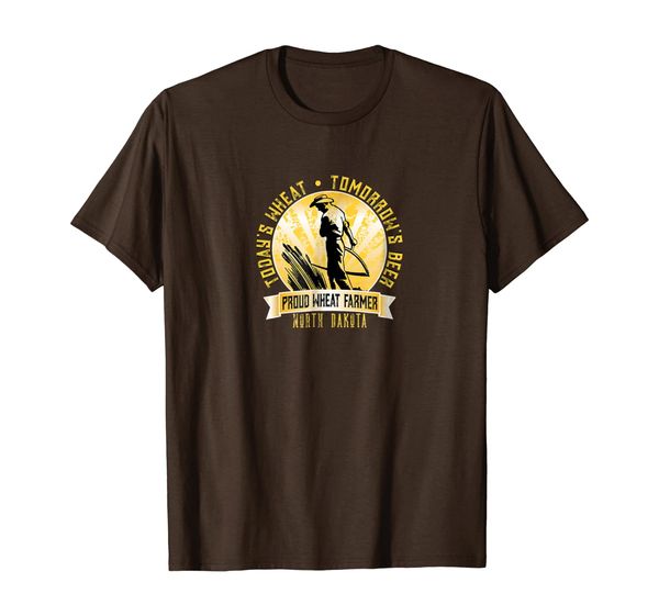 

wheat farming beer tshirt north dakota wheat farmers tee, White;black