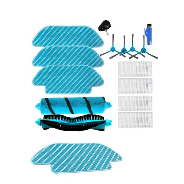 

vacuum cleaners 2 set cleaner accessories: 1 washable mop cloth rag & main roller brush side brushes mops kit