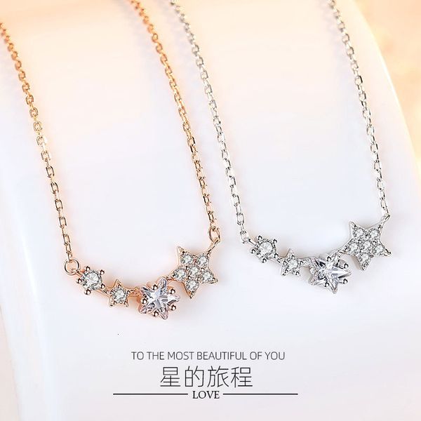 

jewelry highly quality women party wedding lovers giftnet red singapore s925 sterling silver star diamond necklace pendant