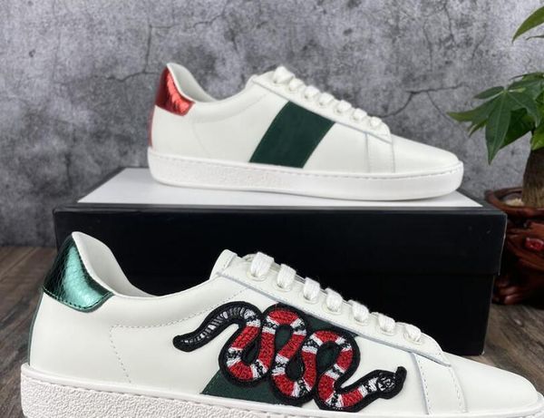 

2021 men women sneaker casual shoes low ace bee stripes flat shoe walking sports trainers embroidery tiger stars chaussures pour hommes, Black