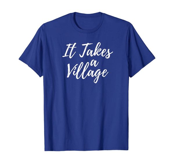 

it takes a village shirt for women love gift cute family, White;black