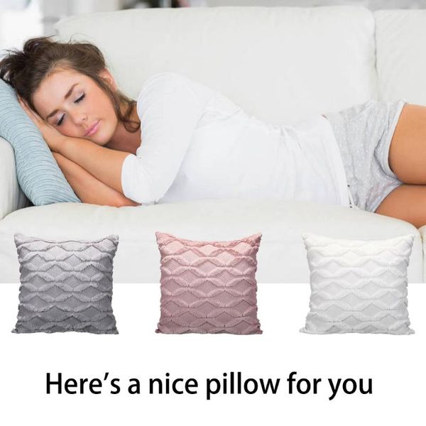 

pillow case 1 pcs geometric cases home decor luxury fluffy plush soft cushion cover