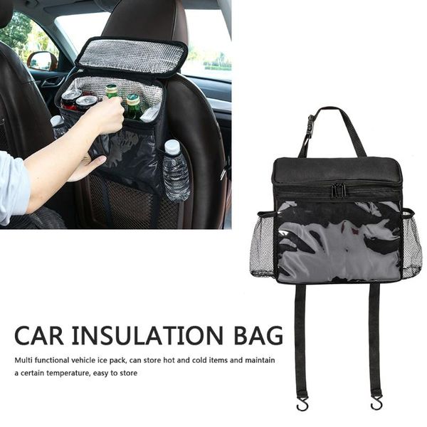 

car organizer seat back multi-pocket insulation storage bags hanging accessories thermal travel case