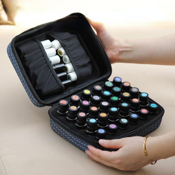 

storage bags 30 slots 10/15ml retro essential oil bag for doterra travel carrying case portable bottle organizer