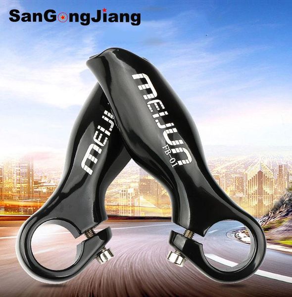

bike handlebars &components 1 pair mountain mtb bar end aluminum alloy folding bicycles handlebar 22.2mm handle 31.8 25.4mm ends road bicycl