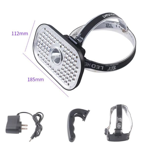 

portable led scorpion lamp uv torch rechargeable headlight uses 18650 battery waterproof headlamps