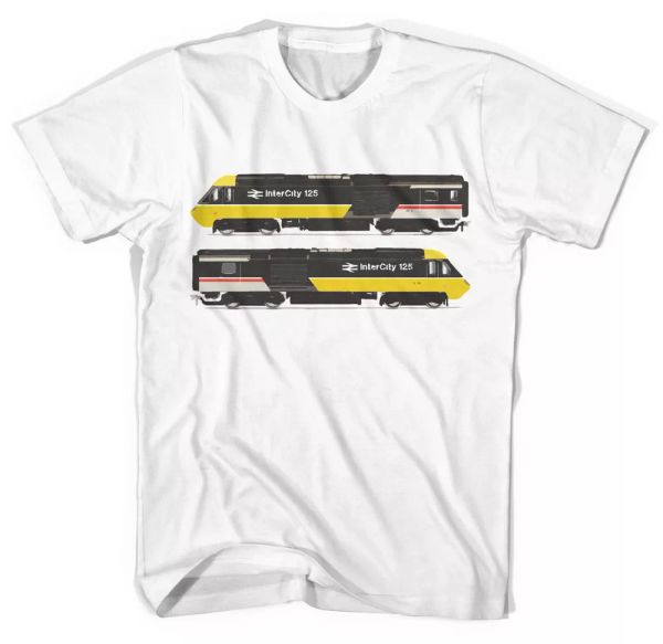 

Intercity 125 British Rail Casuals Unisex T Shirt All Sizes, White;black