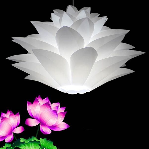 

pendant lamps solled diy lotus chandelier lampshade beautiful decoration romantic pendent lighting cover easy to clean for home