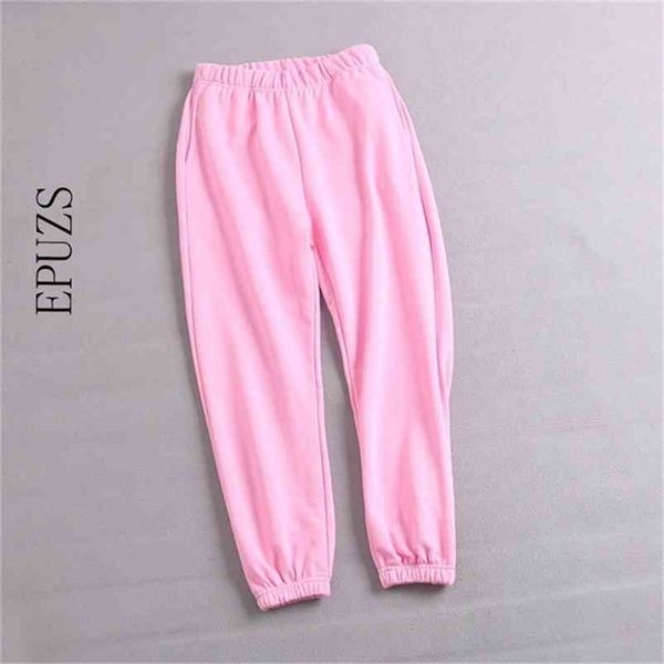 Pantaloni della tuta a vita alta donna streetwear pantaloni da jogging abbigliamento donna coreano verde vintage mutandine nere rosa goth 210521