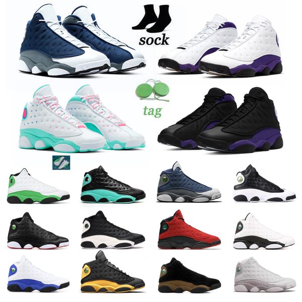 

13s men basketball shoes 13 hyper royal wolf grey red flint houndstooth court purple gold glitter black cat altitude women mens trainers