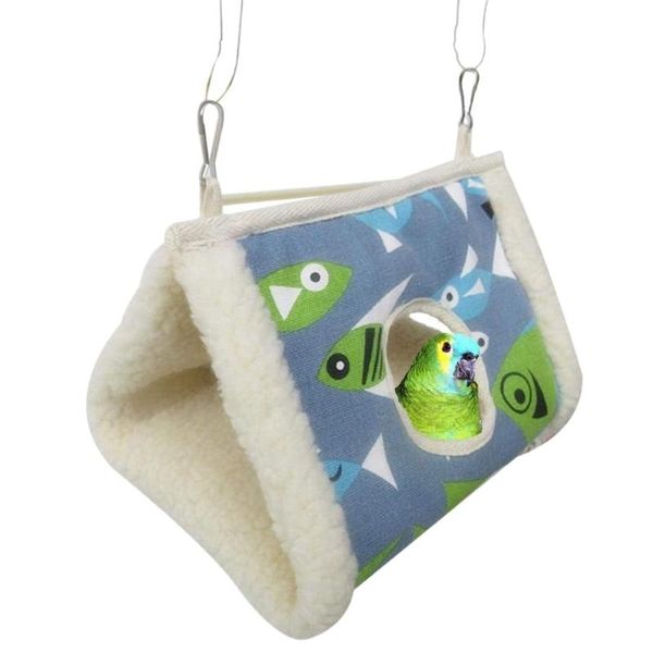 

bird nest tent toy hammock winter warm thickened bed house for parrot cockatie cages