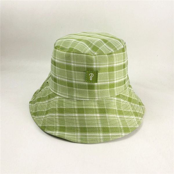

hat children's versatile fisherman's hat sunshade big eaves double-sided lattice net red fashion breathable lovely
