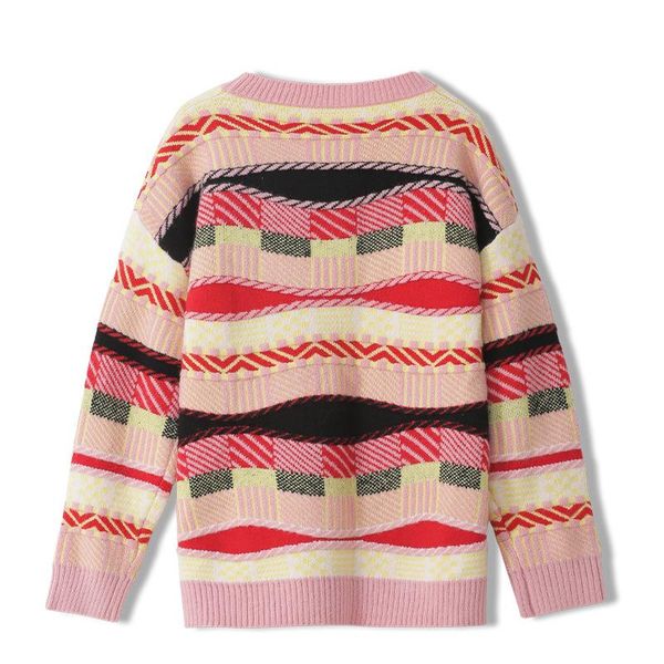 

women's sweaters 2021 winter women sweater korean style o-neck knitted warm color pullover long sleeve thick loose femmes female jumper, White;black