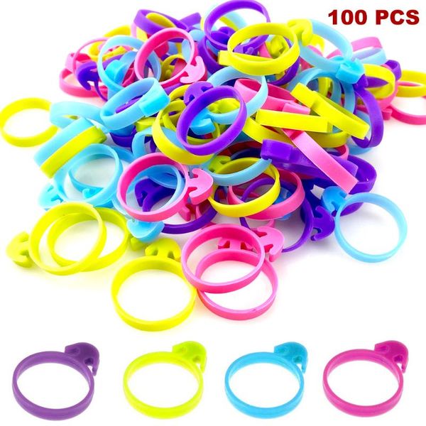 

bag clips 100pcs silicone pastry ties piping reusable baking cake strap decor for cupcakes/cookies