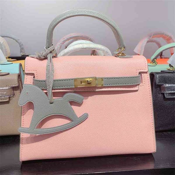 

outlet herme h home color matching palm pattern kellys bag kellys second generation bag 2021 women's bag 22cm luxuryss designer wan