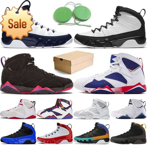 

box with jumpman 9 9s mens basketball shoes racer blue 7 7s bordeaux hare raptro charcoal tinker alternate ray allen patta sweate sneakerrun