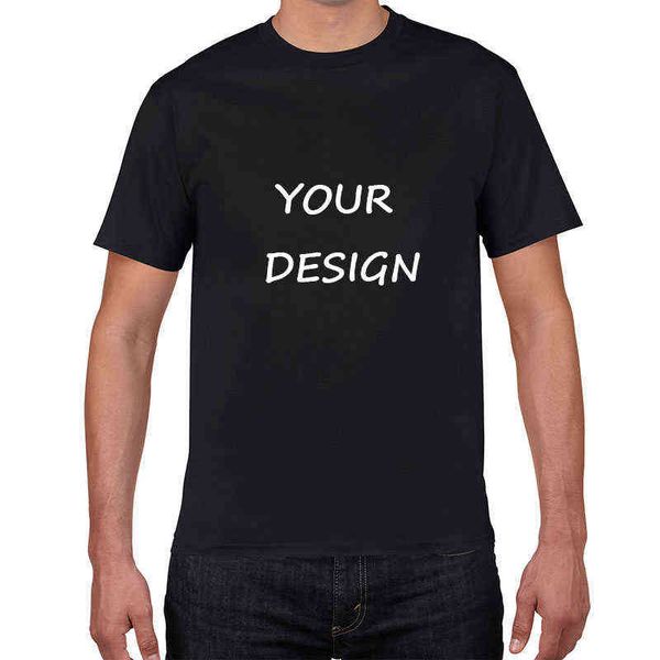 T-shirt con stampa personalizzata T-shirt da donna con foto fai-da-te Top T-shirt T-shirt da uomo Casual 6 colori Tshirt G1222