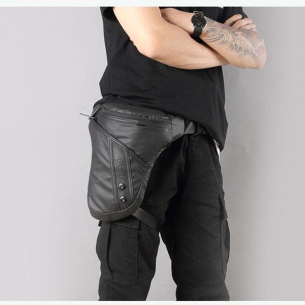 

oxford waist bag men motorcycle riding drop leg thigh bag casual shoulder crossbody bags military hip bum belt fanny pack