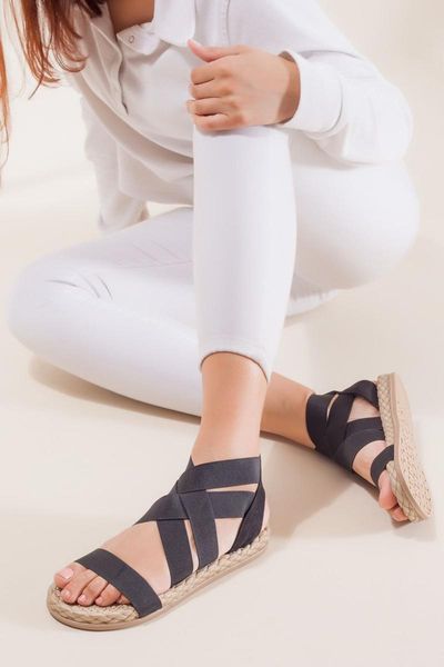 

sandals women's black dual band