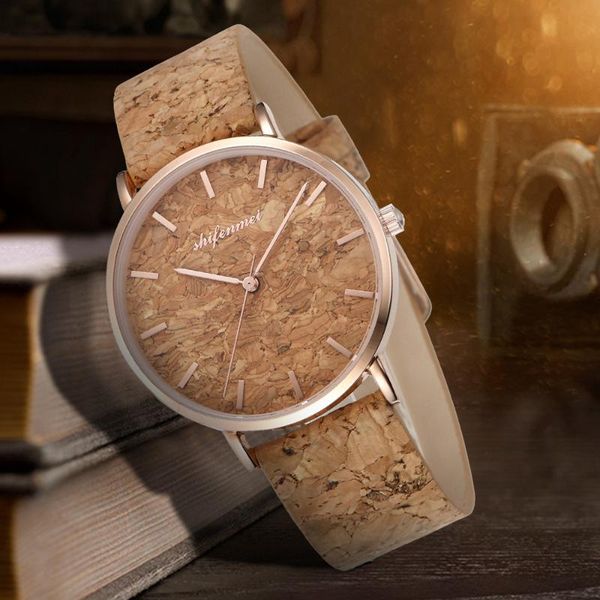 

shifenmei women watch leather waterproof female clock fashion casual quartz ladies wristwatch relogio feminino wristwatches, Slivery;brown