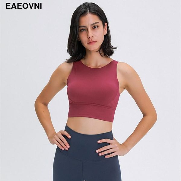 

yoga outfits 2021 women push up seamless sports bra strappy crossed crop tank gym training fitness runnings womens clothing, White;red