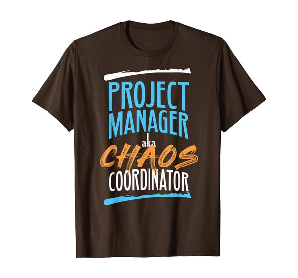 

funny project manager aka chaos coordinator agile t-shirt, White;black