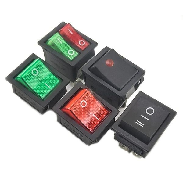 

smart home control 31*25mm series 4pin 6pin 16a 250v snap-in dpst on/off position snap boat rocker switch copper feet 3d6p