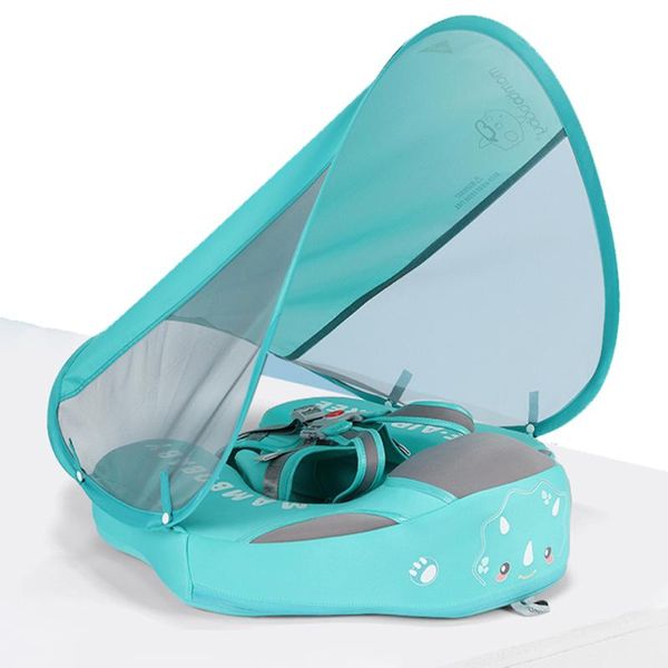 

life vest & buoy baby swim float canopy pool toys non-inflatable solid soft skin-friendly infant swimming ring trainer sunshade