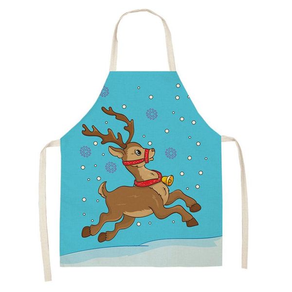 

sleeveless cute cartoon kitchen apron with two sizes cotton material no fade easy clean for men women baking accessories aprons