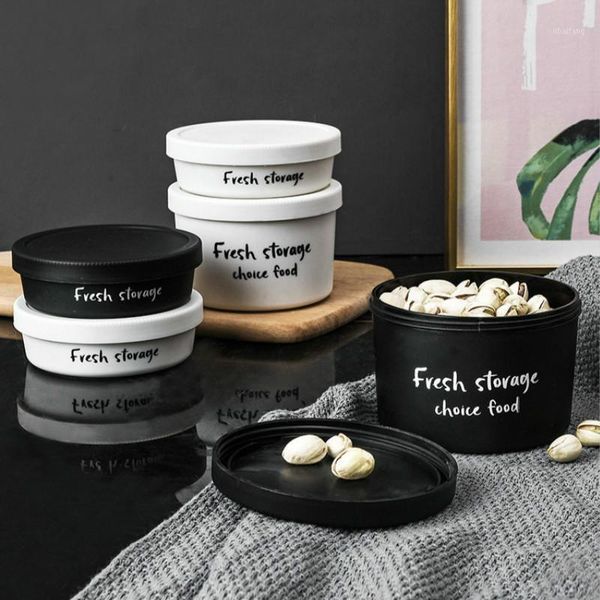 

storage bottles & jars kitchen grain sealed household pp plastic screw cap food snack bowl tank boxes organization