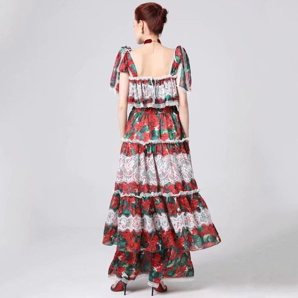 

dress seqinyy elegant long summer 2021 design of arc mode white moods elastic belt ed in printed flowers, Black;gray