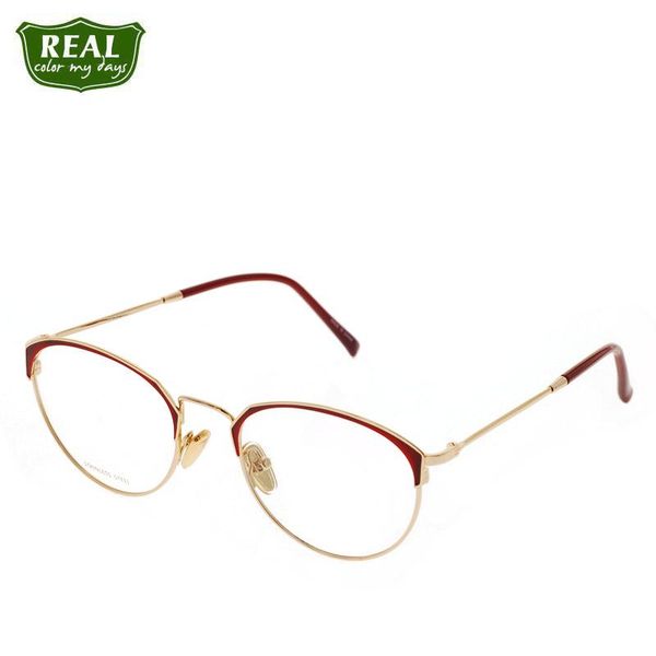 

fashion sunglasses frames real optical glasses women frame prescription brand designer metal myopic oval full unisex, Black