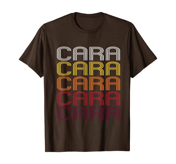 

Cara Retro Wordmark Pattern - Vintage Style T-shirt, Mainly pictures