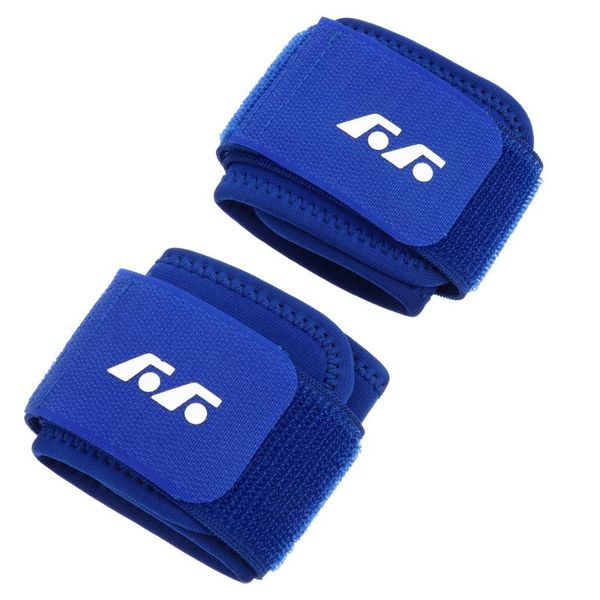 

pair sports wristband fitness armband outdoor wrist pad wristguard support, Black;red