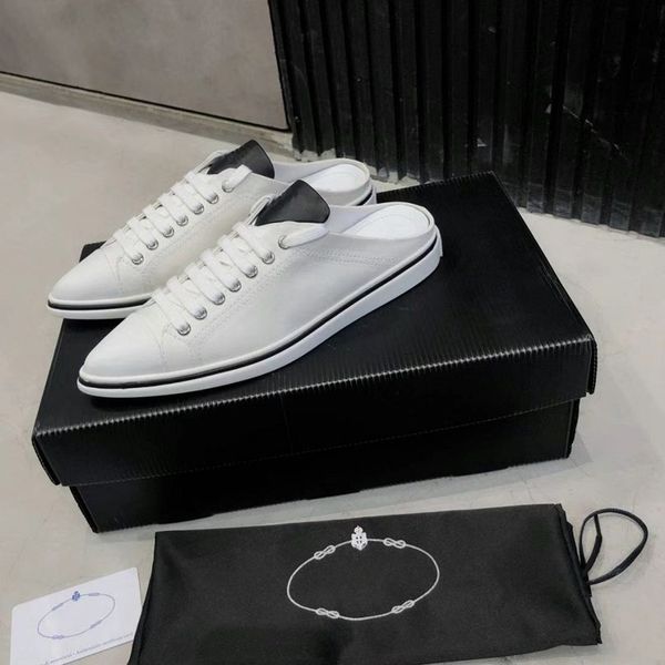 

2021 fashion designer classic woman sandals slippers shoes spring and fall casual shoe flat slide with box dust bag size 35-40, Black