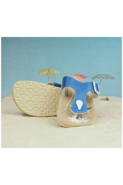 

slippers buckled simple thong women 's beach slipper, Black