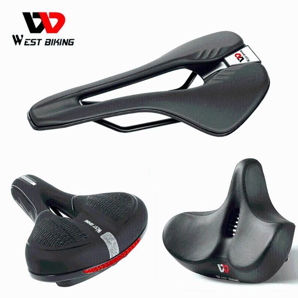 

bike saddles west biking ergonomic soft bicycle saddle widen thicken cushion pad mtb road comfortable breathable cycling seat