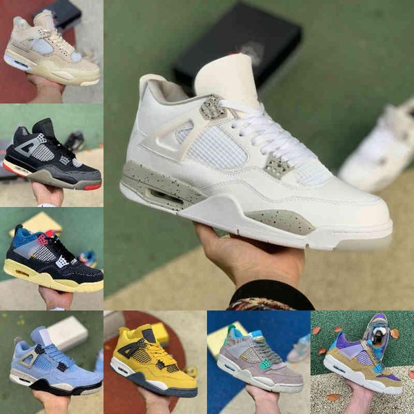 

jumpman university blue 4 4s basketball shoes mens women cool grey red thunder bred shimmer black cat union taupe haze desert moss taupe haz